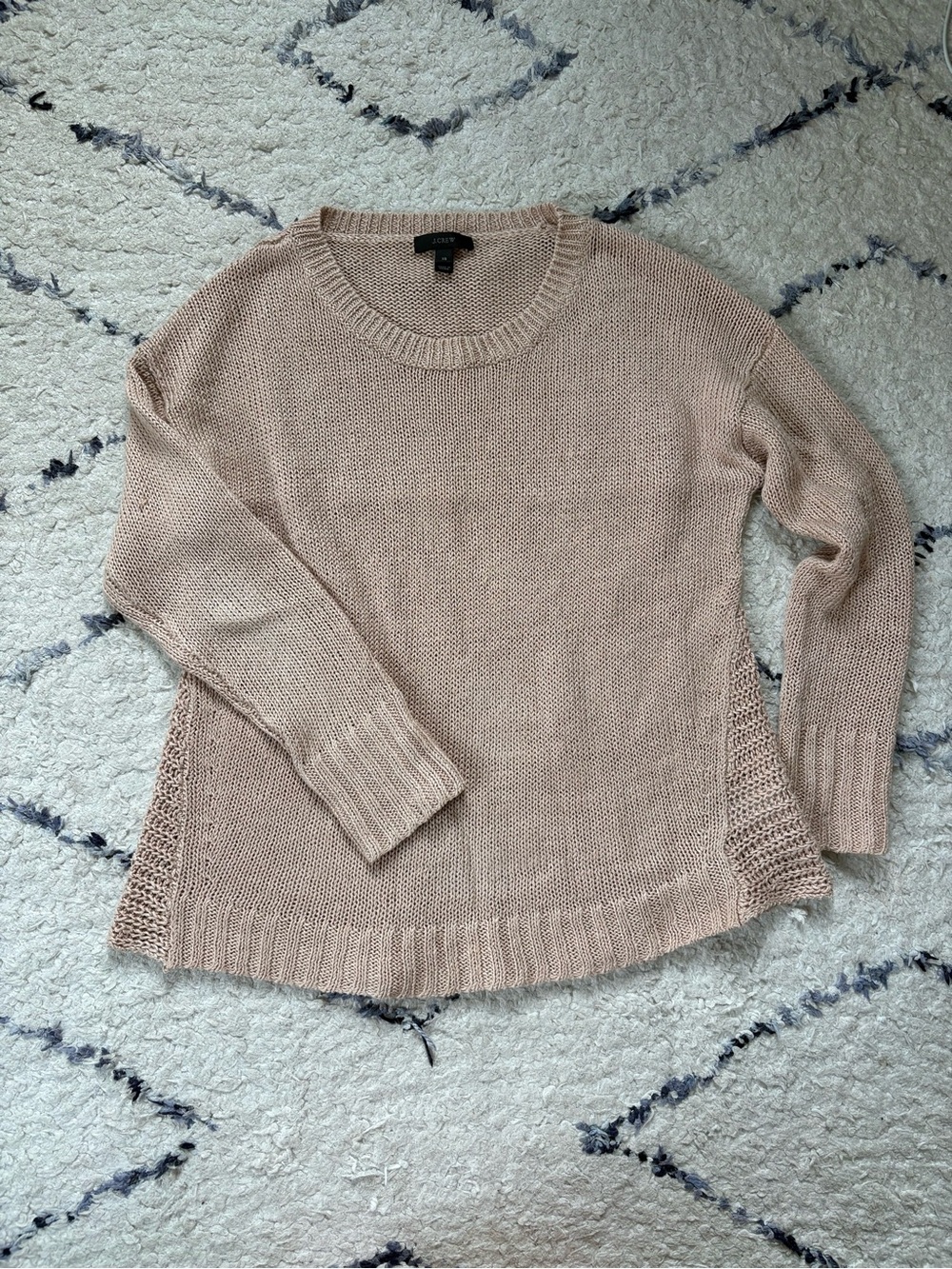 J. Crew Blush Crewneck Sweater